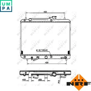 RADIATOR ENGINE COOLING 53208 FOR SUZUKI G13BB 1.3L G16B 1.6L J18A 1.8L 4cyl - Picture 1 of 6