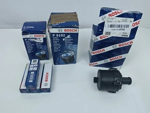 Bosch Car Parts Job Lot – Oil Filters, Spark Plugs FR8SC 79001, Pump – New - Picture 1 of 13
