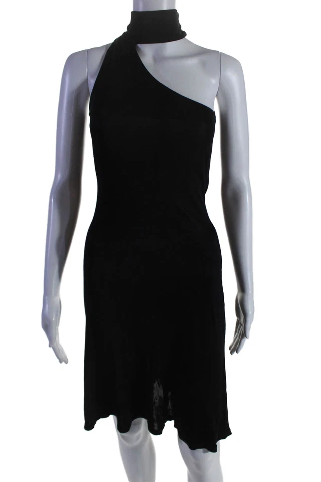 Платье-комбинезон женское Wayne Cooper с бретелью через шею без рукавов ошейник черное размер 1 - Изображение 1 из 4