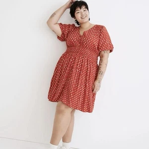 Madewell Plus Sophia Mini Dress in Bandana Flower Size 4X - Picture 1 of 8