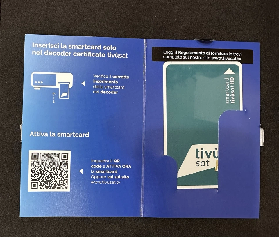 SCHEDA HD TESSERA SMART CARD TIVUSAT HD VERDE NUOVA DA ATTIVARE - Immagine 1 di 1