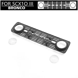 Kühlergrill + Lampenschirm Front Auto Schale Gitter RC Car Zubehör für SCX10 III BRONCO - Bild 1 von 7