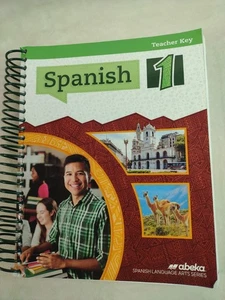 Abeka Spanish 1 Teacher Key, High School Spanish Language Arts Series Homeschool - Picture 1 of 10