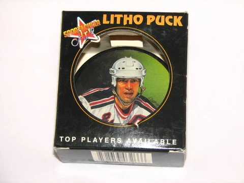 1996 Mark Messier New York Rangers Litho Puck FREE SHIPPING Cover