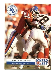 1992 Pro Set #1 Mike Croel Nebraska/Denver Broncos - Picture 1 of 1
