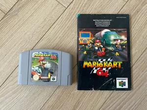 Nintendo 64 N64 Mario Kart 64 Cartridge Cart & Manual Only VGC - Picture 1 of 7