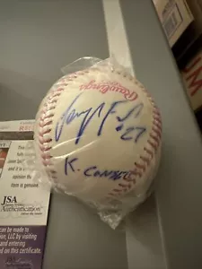 Jeurys Familia Signed ROMLB Baseball New York Mets K Cancer Inscribed w/ JSA COA - Picture 1 of 4