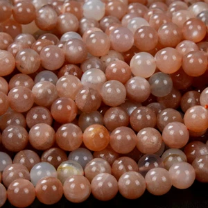 8MM Natural Sunstone Gemstone Grade AAA Round Loose Beads (D155) - Picture 1 of 3