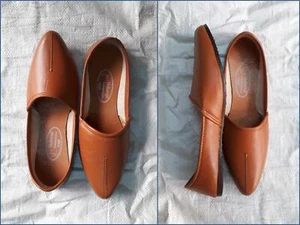 Indian Rajasthani Punjabi Ethnic Wedding Mens Jutti Mojari Shoes US 10 EUR43 #01 - Picture 1 of 6