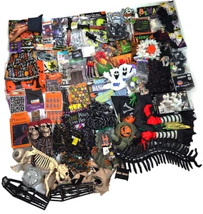 Halloween Decor Lot 30lbs Bundle Decorations Ghosts Pumpkins 50+ items Many NEW - Picture 1 of 10