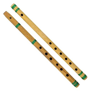 Bamboo Flute Bansuri, Set of 2, Fipple & Transverse, For Kids - Picture 1 of 3