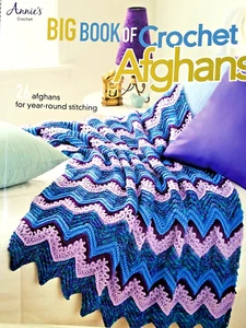 Annies 871222 BIG BOOK of CROCHET AFGHANS 80pg soft book 26 designs 2013 - Picture 1 of 15