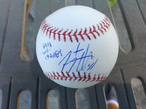 JEREMY AFFELDT AUTOGRAFIADO OFICIAL DE LAS GRANDES LIGAS DE BÉISBOL - TRISTAR S.F. GIGANTES - Imagen 1 de 2