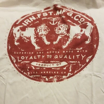 Iron Fist Shirt XL Bulldogge weiss - Bild 1 von 2