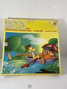 Garfield’s Dilemma VINTAGE (1978) GARFIELD & ODIE PUZZLE 550 PIECES COMPLETE - Picture 1 of 4