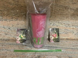NEW "Wicked" Bundle: 2 (Two) Heart Pins PLUS Double  Wall Tumbler w/ Straw - Picture 1 of 12