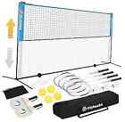  Portable All-in-One Badminton Pickleball and Kids' Volleyball Net Set for 14ft