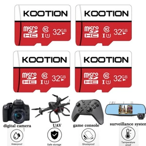 4PCS 32Go Carte Mémoire TF Carte Micro SD Classe 10 Haute Vitesse Rapide pour Appareil Photo - Photo 1 sur 12