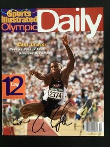 Carl Lewis Signed Sports Illustrated 7/30/96 No Label Olympics Daily 96 Auto JSA - Picture 1 of 5
