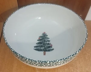 Furio CHRISTMAS TREE 10" Servierschale, grüne Schwammfarbe, sehr gut - Bild 1 von 8