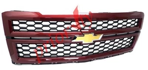 23194170 Front Grille Black Mesh Deep Ruby Metallic 2014-15 Chevrolet Silverado - Picture 1 of 7