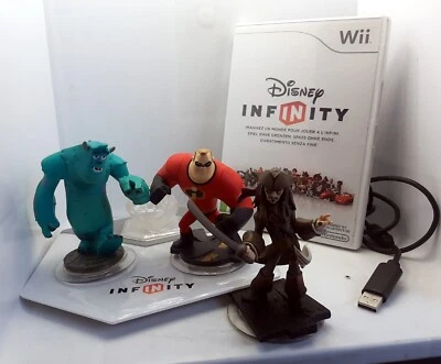 NINTENDO WII DISNEY INFINITY GIOCO+BASE+PERSONAGGI - Immagine 1 di 2