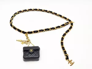 Chanel Black Lambskin Classic Flap Micro Bum Belt Bag - Picture 1 of 21