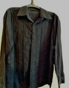 AXIST City Dressing Long Sleeve Button Down Black Shirt Size XL - Picture 1 of 4