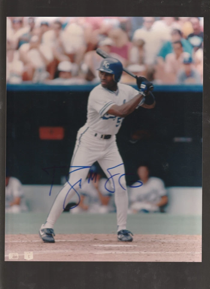 Foto autografada assinada por Brian McRae 8 x 10 polegadas ROYALS - Imagem 1 de 1