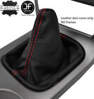 RED STITCH TOP GRAIN LEATHER MANUAL GEAR GAITER FITS NISSAN PATHFINDER 05-12