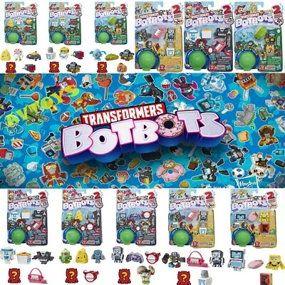 TRANSFORMERS BOTBOTS SERIE 2 SERIE 4 Figuren Verpackung faltet
