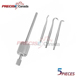 SET OF 5 MORREL CROWN REMOVER SET ORTHODONTIC SURGICAL DENTAL INSTRUMENTS - Picture 1 of 2