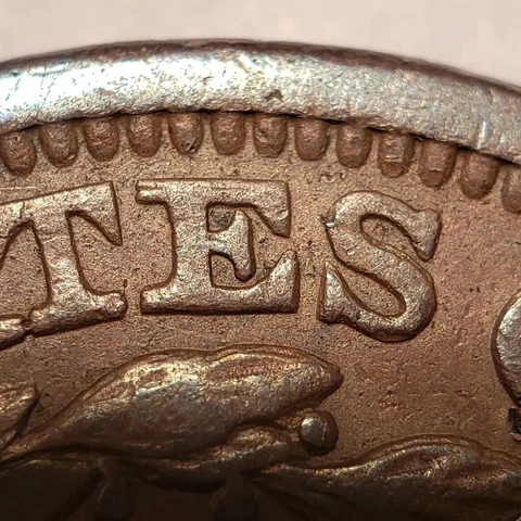 1849 1c Braided Hair Cent - Double Rev Obv Stars - Newcomb N-27 - XF/AU - Y5202 Cover