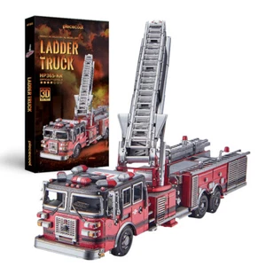 Piececool 3D Ladder Truck Metal Building - Architectural Model for Adult Gifts - Picture 1 of 5