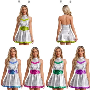 Mujeres Disfraz Exterior Minifalda Baile Ropa de Club Discoteca Trajes Carnaval Uniforme - Imagen 1 de 55