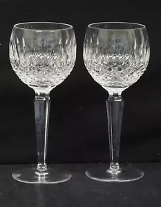 JUEGO DE 2 COPAS DE VINO WATERFORD COLLEEN Hock de cristal 7 1/2" IRLANDA - Imagen 1 de 5