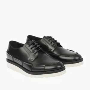 OAMC P353689 4 Side Panels White Black Leather Oxfords Shoes - Men's Size 7 BNIB - Picture 1 of 12