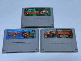 Super Donkey Kong Country 3+2+1 Lot Nintendo Super famicom SFC B Japan import
