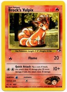 Pokemon - Gym Heroes Brock's Vulpix 73/132 LP - Bild 1 von 2