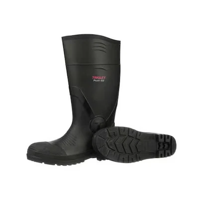 Tingley 31161 Men's Pilot G2 Tall Rubber Boots, Plain Toe, 15 In Height, Black, - Image 1 of 2