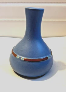 Dansk Mesa Sky Blue Bud Vase Southwest Design Made In Portugal Approx 5” H - Picture 1 of 3