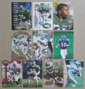 Charlie Garner lotto di 10 carte Philadelphia Eagles Tennessee NFL - Foto 1 di 2