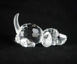 Swarovski Lead Crystal Figurine Beagle Puppy Playing 7619 000 004 TV682 - Picture 1 of 5
