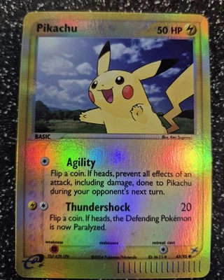 Vintage 2004 Pikachu Reverse Holo Pokemon Card #43 Team Magma & Team Aqua  - Image 1 of 4