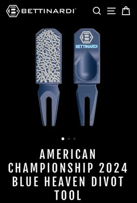 Bettinardi American Championship 2024 Blue Heaven Divot Tool - Totalmente Nuevo en Caja Foto 1 de 3