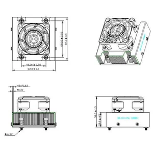 Supermicro SNK-C0111AP4L 82Wx82Wx58Hmm, Activo, Al+HP Cu, SCRWs con BKT, Níquel - Imagen 1 de 1