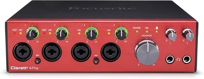 Focusrite Clarett + 4Pre 18-in/8-out USB Audio Interface ‎AMS-CLARETT-PLUS-4PRE - Image 1 of 4