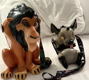 Cubo de palomitas de maíz cicatriz del rey león de los parques de Disney 2025 y taza Ed hiena para sorber nuevo - Imagen 1 de 7