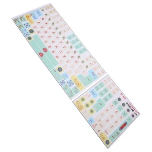 2x Mechanical Keyboard Sticker Frosted Surfaces Cute Cartoon Clear Pattern PV CB - Afbeelding 1 van 22