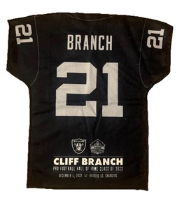 Las Vegas Raiders NFL Cliff Branch #21 Towel Pro Football HOF Class Of 2022 - Bild 1 von 2